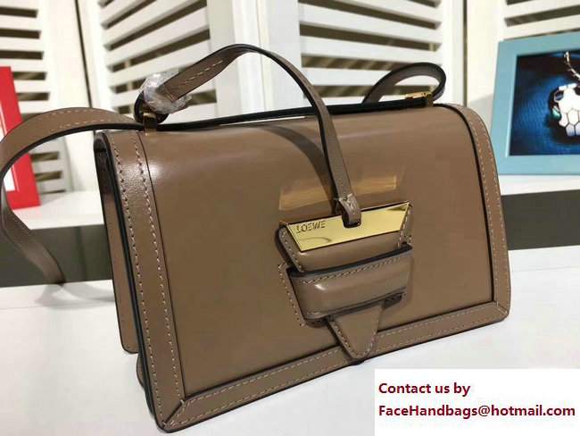 Loewe Barcelona Boxcalf Shouder Small Bag Coffee