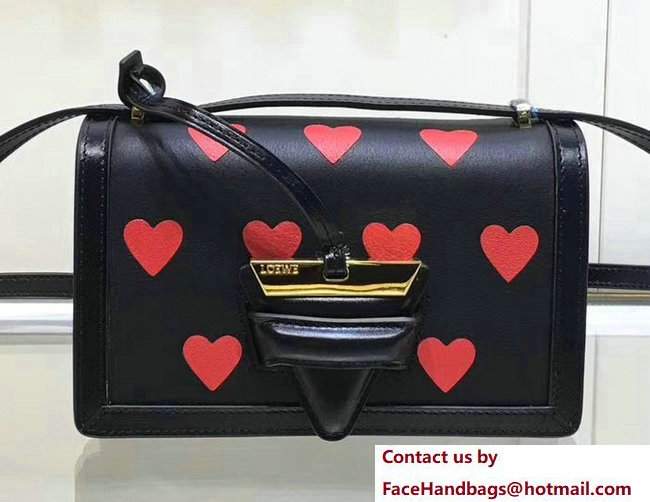 Loewe Barcelona Boxcalf Shouder Small Bag Red Heart