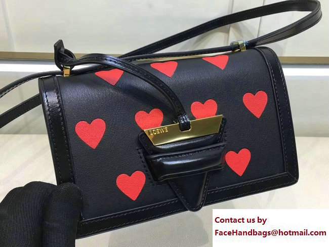 Loewe Barcelona Boxcalf Shouder Small Bag Red Heart