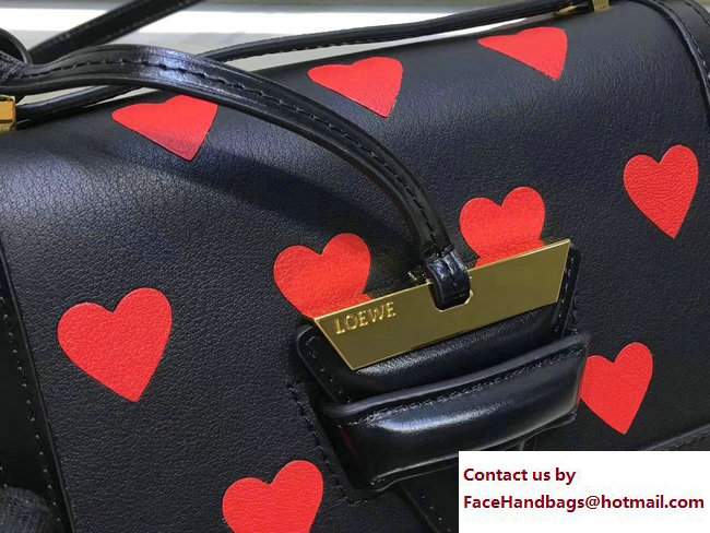 Loewe Barcelona Boxcalf Shouder Small Bag Red Heart