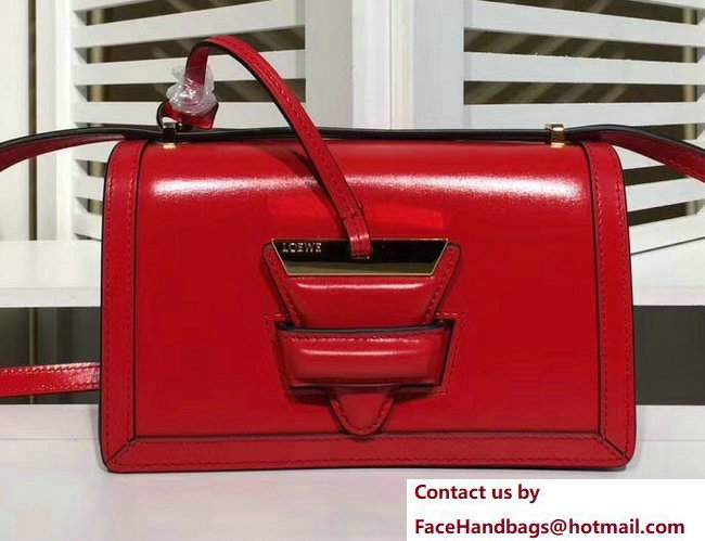 Loewe Barcelona Boxcalf Shouder Small Bag Red