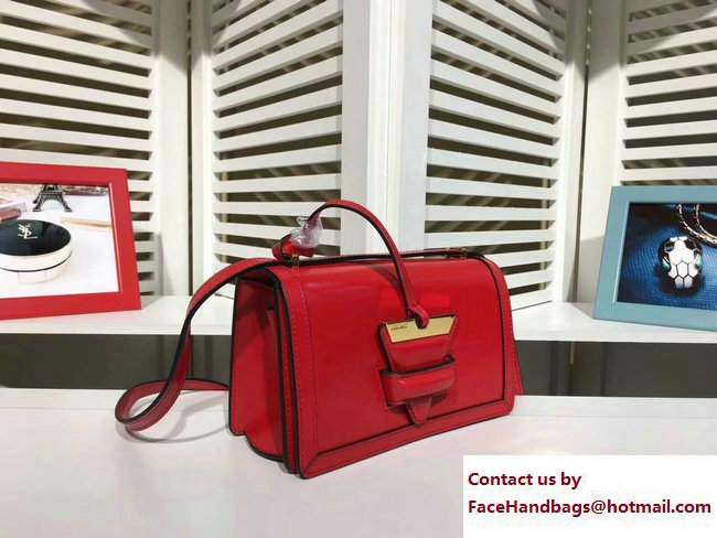 Loewe Barcelona Boxcalf Shouder Small Bag Red