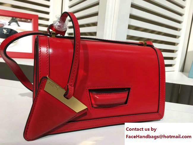 Loewe Barcelona Boxcalf Shouder Small Bag Red