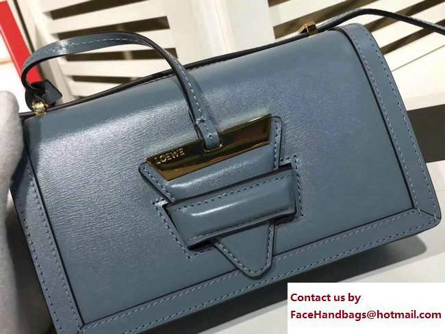 Loewe Barcelona Boxcalf Shouder Small Bag Stone Blue