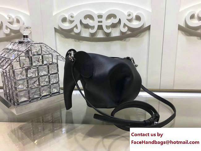 Loewe Calf Elephant Mini Bag Black