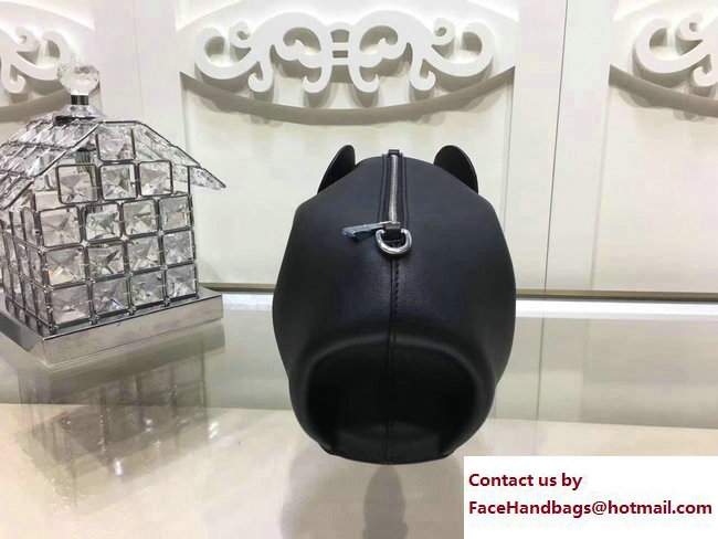 Loewe Calf Elephant Mini Bag Black