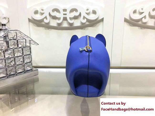 Loewe Calf Elephant Mini Bag Blue