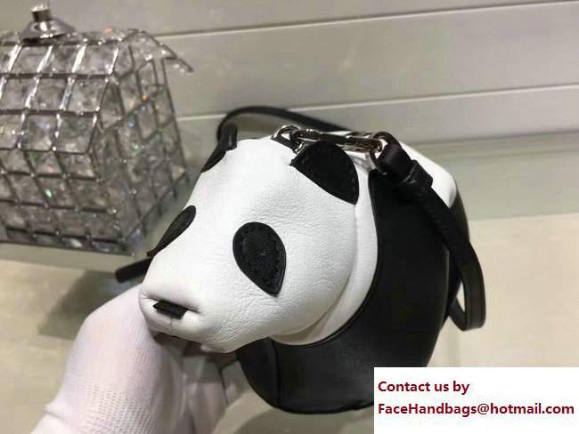 Loewe Calf Panda Mini Bag Black/White