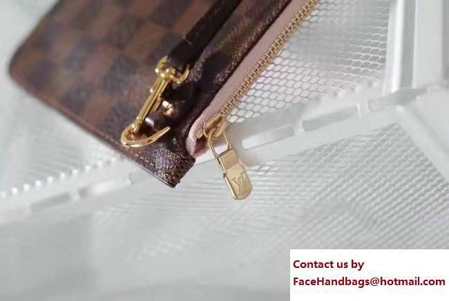 Louis Vuitton Damier Ebene Canvas Neverfull MM N41603 in original leather