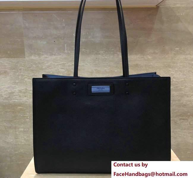 Prada Etiquette Tote Large Bag 1BG122 Black 2017