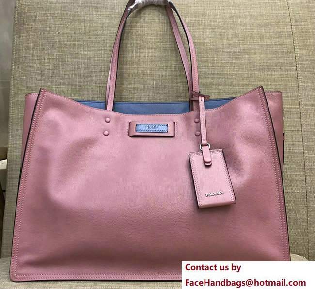 Prada Etiquette Tote Large Bag 1BG122 Pink 2017