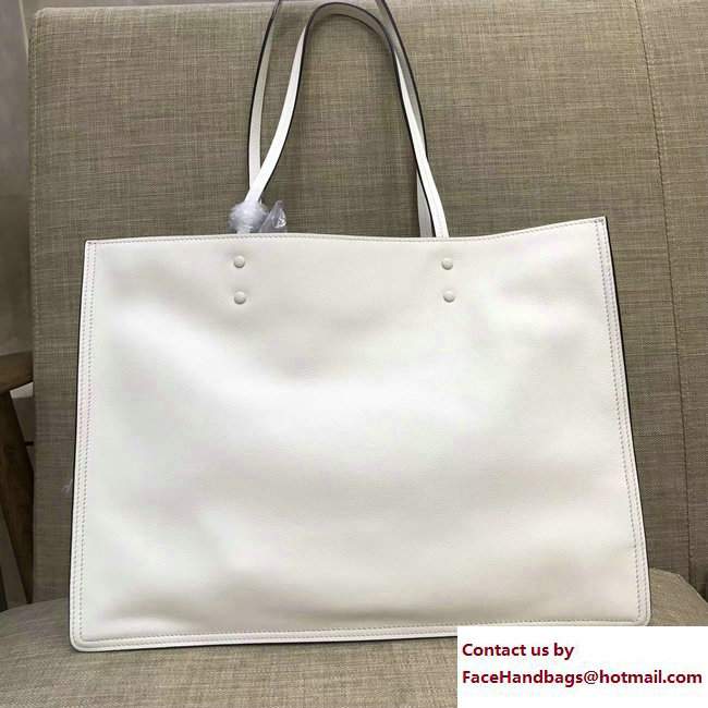 Prada Etiquette Tote Large Bag 1BG122 White 2017