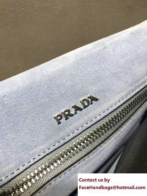 Prada Metal Stud Trim Etiquette Shoulder Bag 1BD082 Black 2017