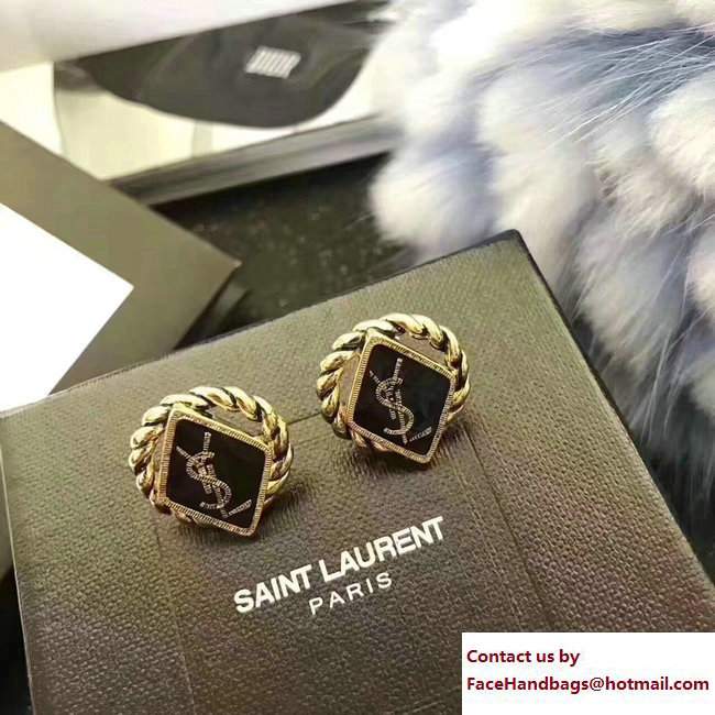 Saint Laurent Braided Earrings