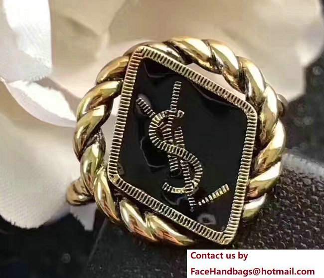 Saint Laurent Braided Ring