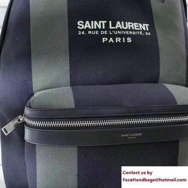 Saint Laurent City Backpack Large Bag 435988 Black/Green