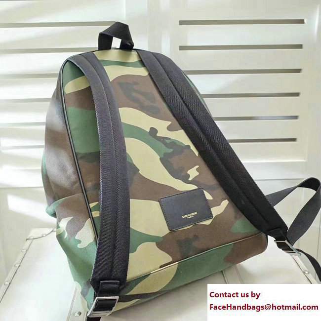 Saint Laurent Classic City Backpack Bag 435988/527137 Camouflage