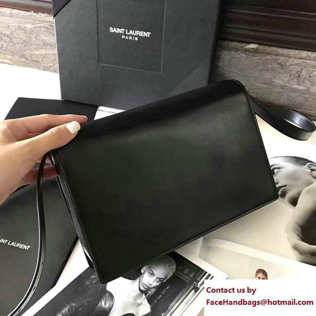 Saint Laurent Medium Bellechasse Bag 482044 Black/Suede Taupe 2017