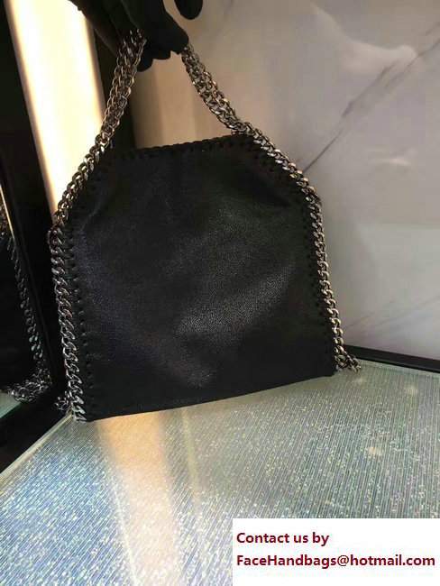 Stella McCartney Black Falabella Crystal Stones Tiny Tote Bag White Heart 2017