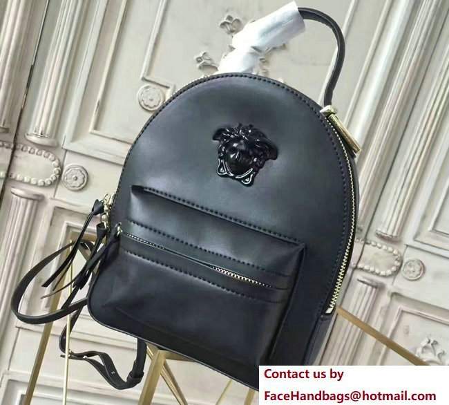 Versace Palazzo Nappa Leather Mini Backpack Black