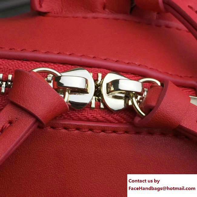 Versace Palazzo Nappa Leather Mini Backpack Red