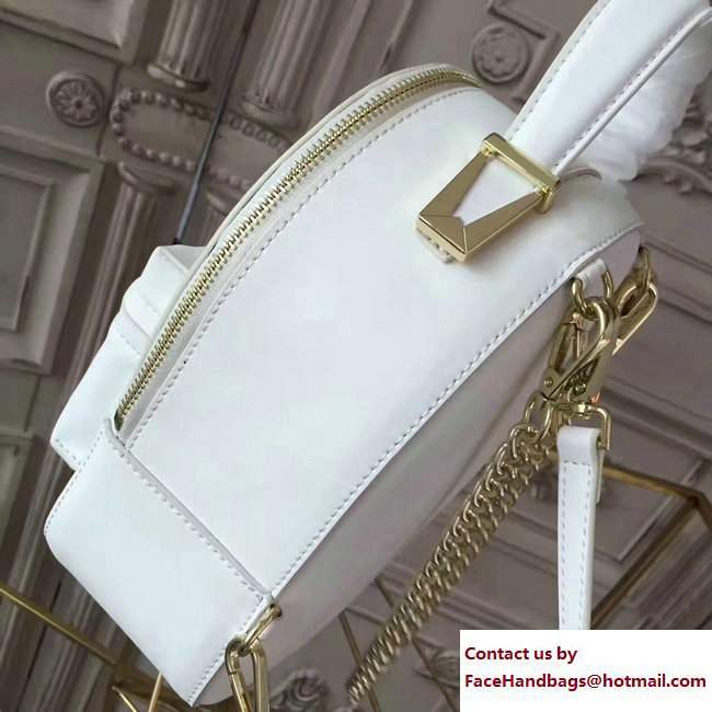 Versace Palazzo Nappa Leather Mini Backpack White