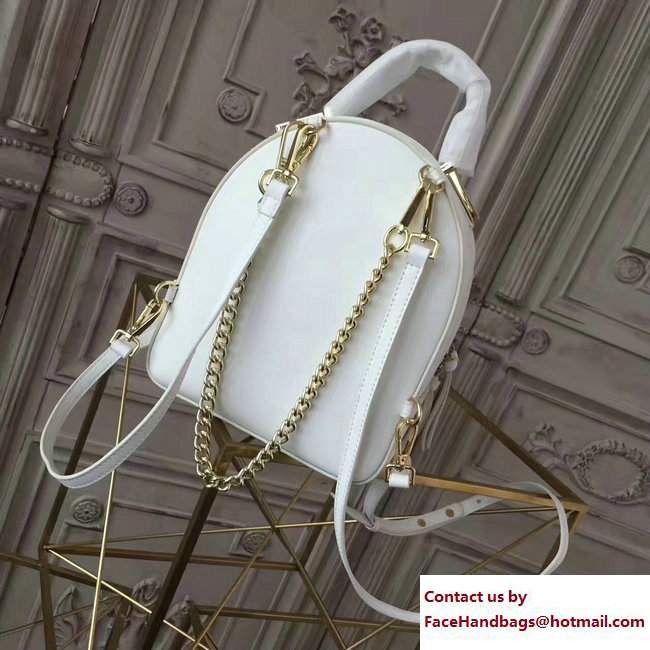 Versace Palazzo Nappa Leather Mini Backpack White