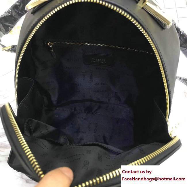 Versace Palazzo Nappa Leather Small Backpack Black