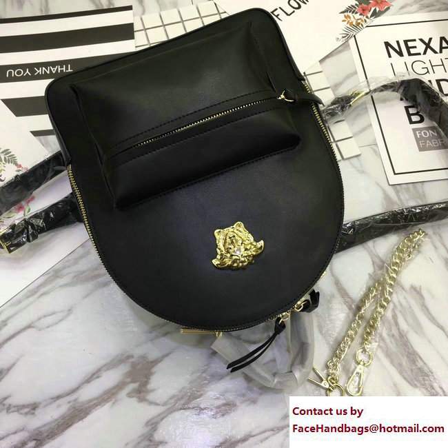 Versace Palazzo Nappa Leather Small Backpack Black