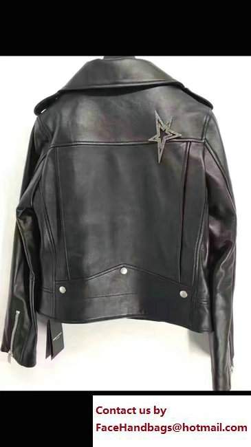 saint lauren classic black ysl motorcycle jacket