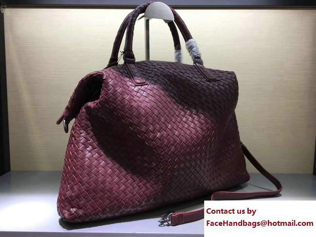 Bottega Veneta Shopping Tote Large Bag 8306 Burgundy