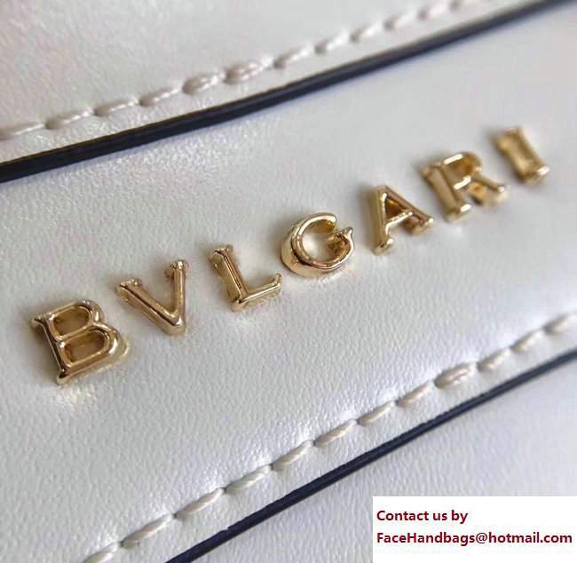 Bvlgari Flower Serpenti Forever Flap Cover Small Bag White/Light Purple 2017