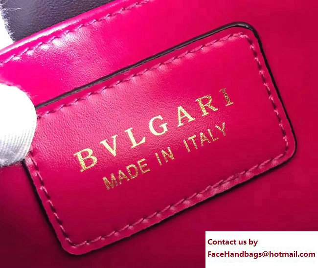 Bvlgari Gen Studs Serpenti Forever Flap Cover Shoulder Bag Fuchsia 2017