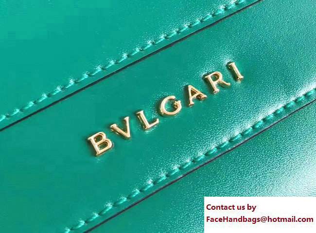 Bvlgari Gen Studs Serpenti Forever Flap Cover Shoulder Bag Green 2017