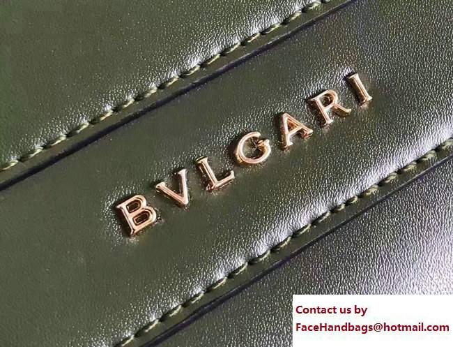 Bvlgari Gen Studs Serpenti Forever Flap Cover Small Bag Army Green 2017