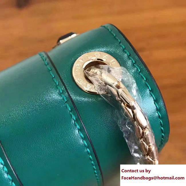 Bvlgari Gen Studs Serpenti Forever Flap Cover Small Bag Green 2017