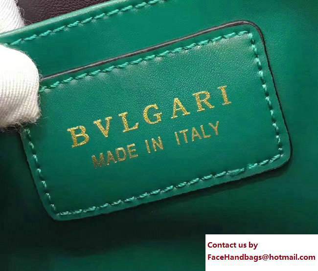 Bvlgari Gen Studs Serpenti Forever Flap Cover Small Bag Green 2017