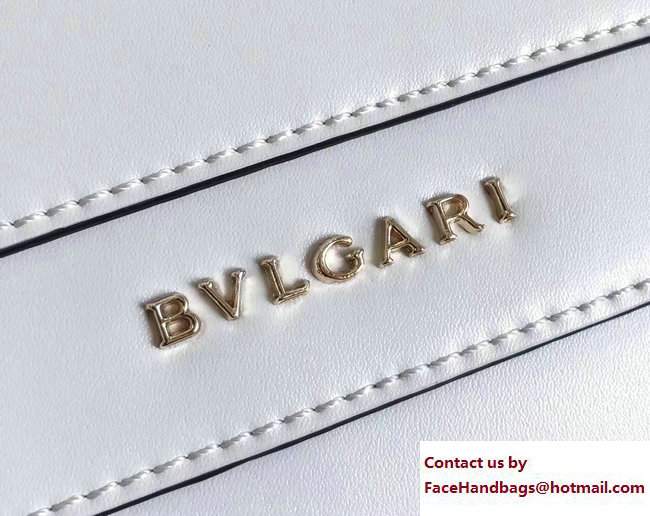 Bvlgari Gen Studs Serpenti Forever Flap Cover Small Bag White/Green 2017