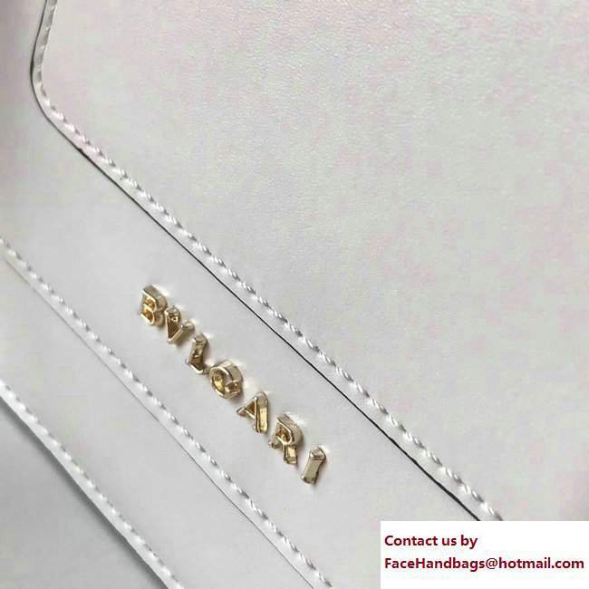 Bvlgari Gen Studs Serpenti Forever Flap Cover Small Bag White/Pink 2017