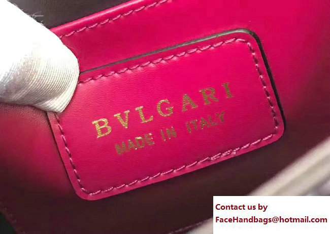 Bvlgari Gen Studs Serpenti Forever Flap Cover Top Handle Bag Fuchsia 2017