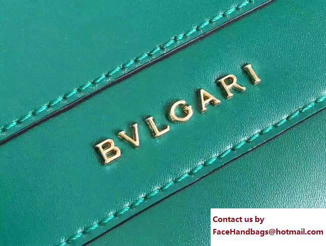 Bvlgari Gen Studs Serpenti Forever Flap Cover Top Handle Bag Green 2017