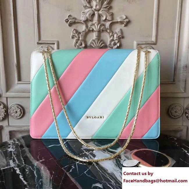 Bvlgari Multicolor Serpenti Forever Flap Cover Medium Bag 2017