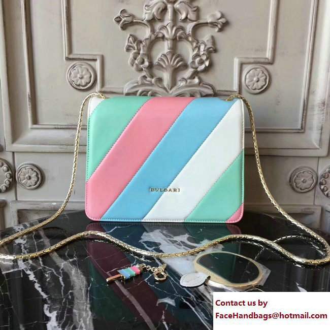 Bvlgari Multicolor Serpenti Forever Flap Cover Small Bag 2017