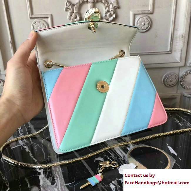 Bvlgari Multicolor Serpenti Forever Flap Cover Small Bag 2017