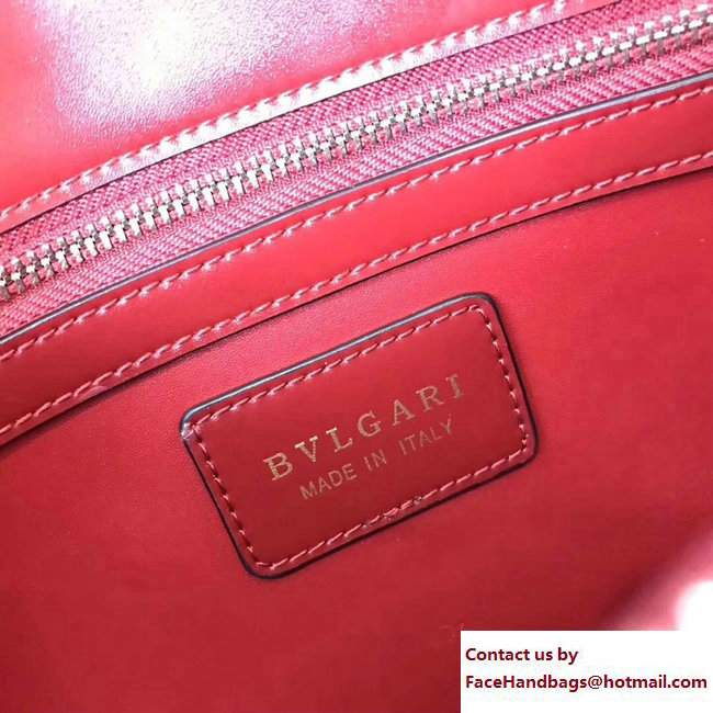 Bvlgari Star Studs Serpenti Forever Flap Cover Medium Bag Dark Red 2017