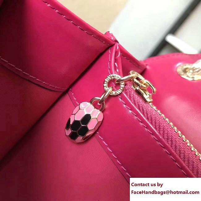 Bvlgari Star Studs Serpenti Forever Flap Cover Medium Bag Fuchsia 2017