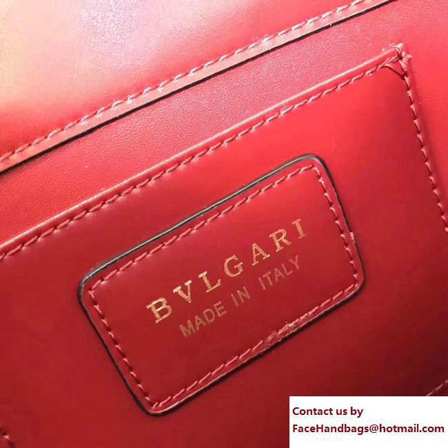 Bvlgari Star Studs Serpenti Forever Flap Cover Small Bag Dark Red 2017