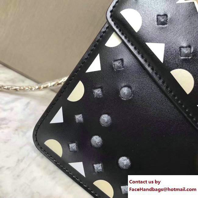 Bvlgari Star Studs Serpenti Forever Flap Cover Top Handle Bag Black 2017