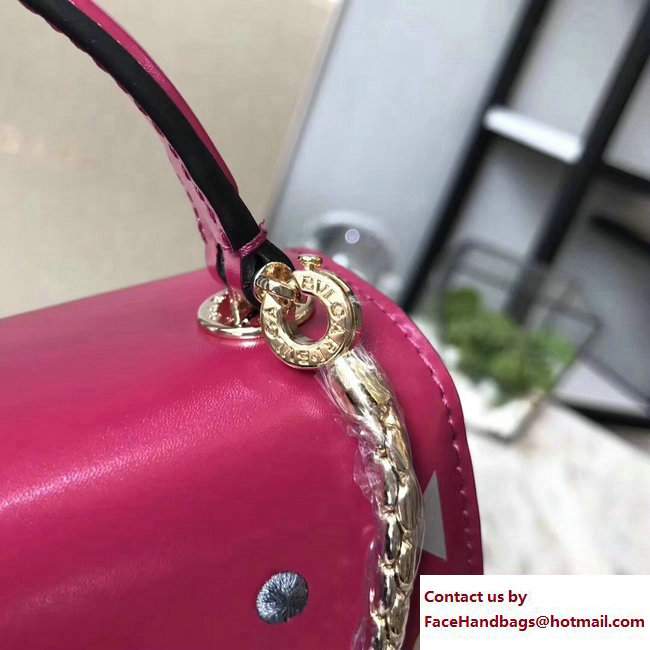 Bvlgari Star Studs Serpenti Forever Flap Cover Top Handle Bag Fuchsia 2017