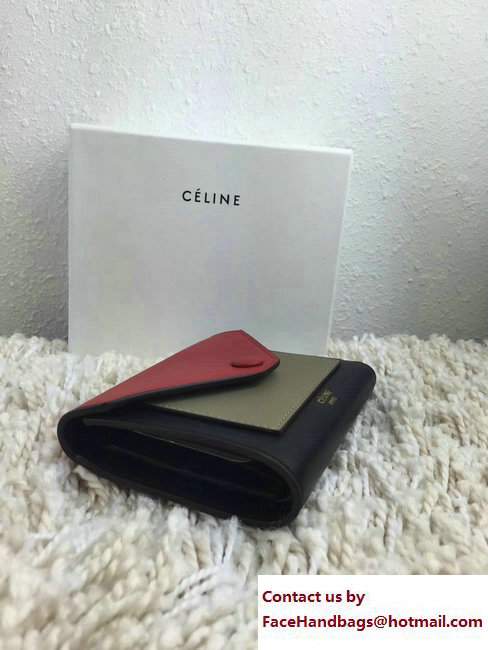 Celine Pocket Trifolded Multifunction Small Wallet 103783 02